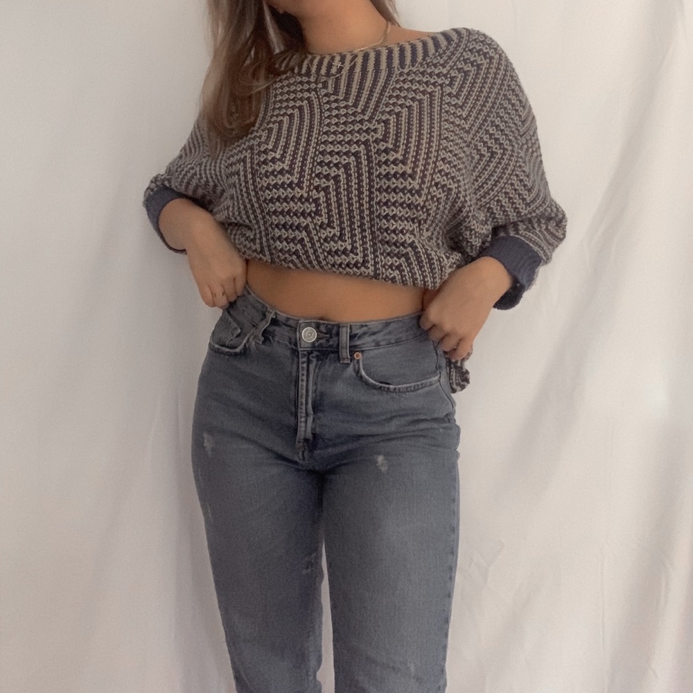 geometric sweater